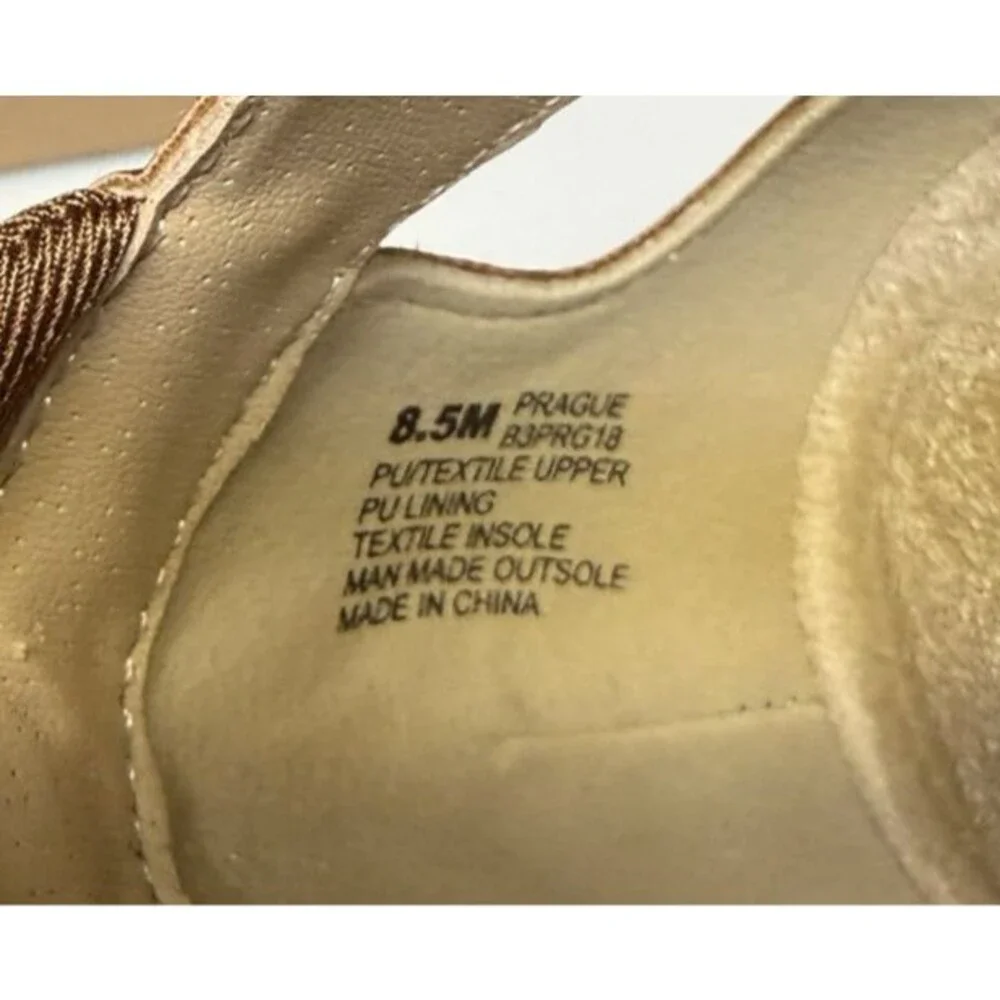 JBU Jambu Prague Women’s Sandal Size 8.5M Braided Two Tone Brown & Bronze New